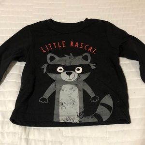 Black Long sleeve Little rascal shirt